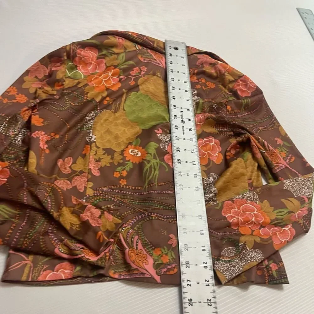 Mel Warshaw Vintage Floral 60s Retro Dress Size 12